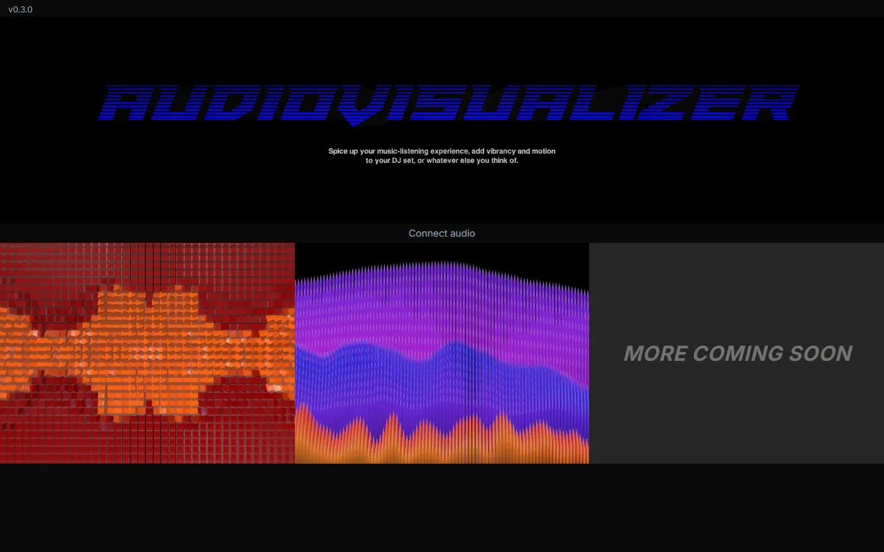 Screenshot of AudioVisualizer